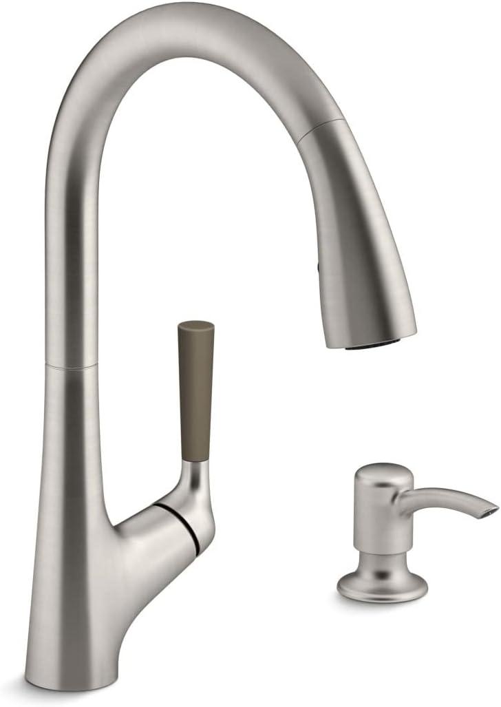 Kohler One Handle Stainless Steel Pull-Down Kitchen Faucet Model No. R562-SD-VS