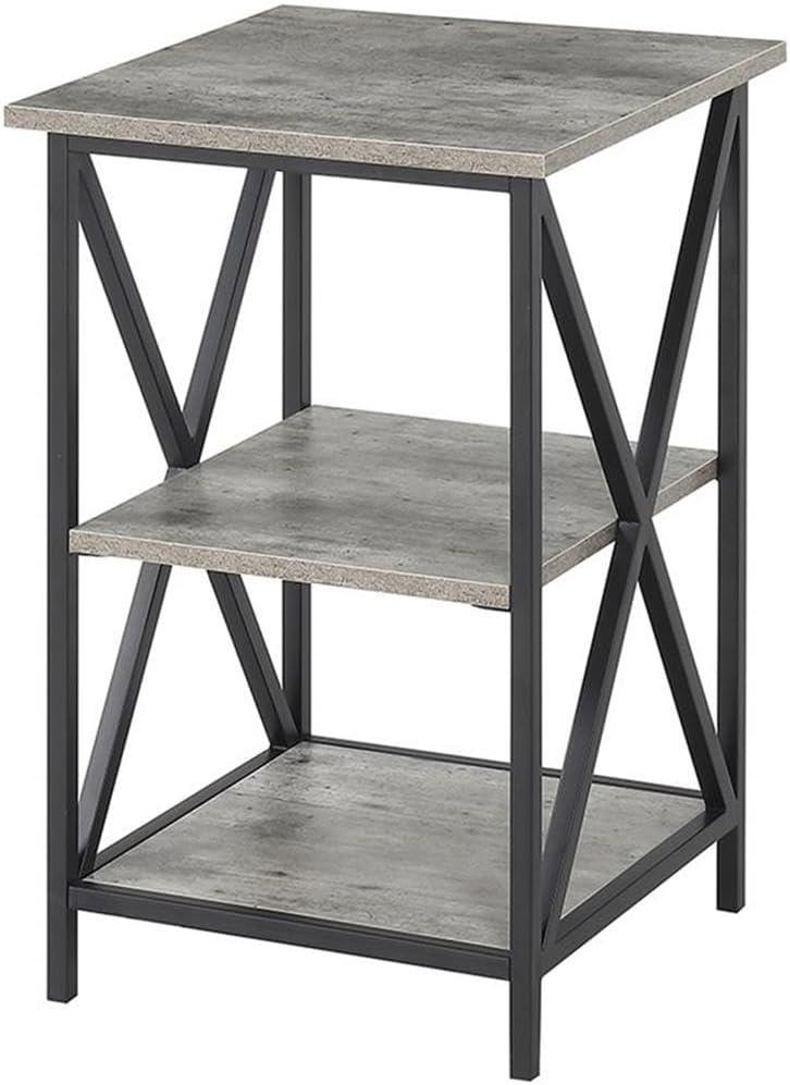 Convenience Concepts Tucson 3 Tier End Table, Faux Birch