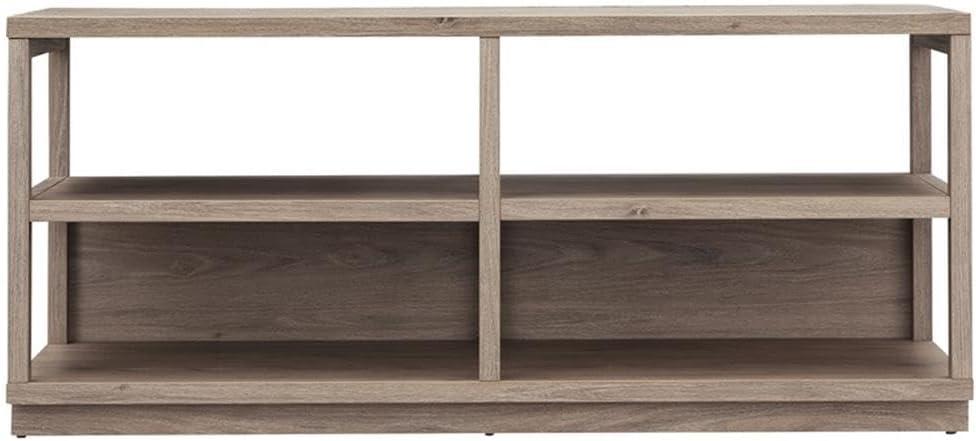 Evelyn&Zoe Thalia Rectangular TV Stand for TV's up to 60", Antique Gray Oak