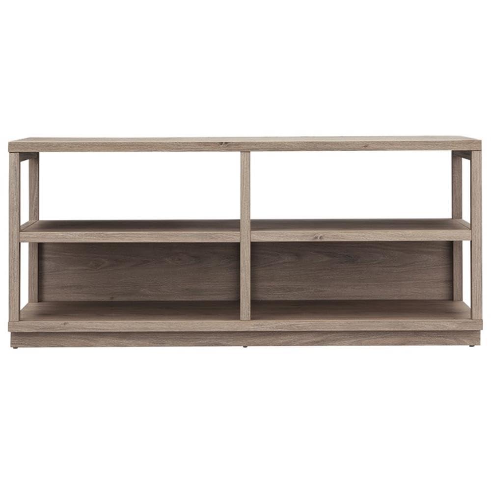 Evelyn&Zoe Thalia Rectangular TV Stand for TV's up to 60", Antique Gray Oak