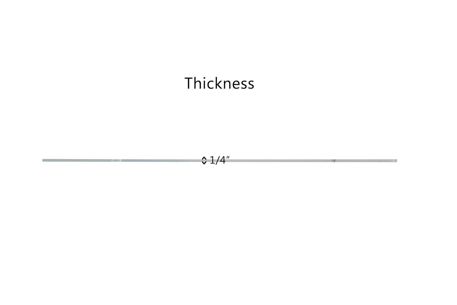 Online Plastic Supply Acrylic Plexiglass Sheet 1/4" x 24" x 36" - Clear