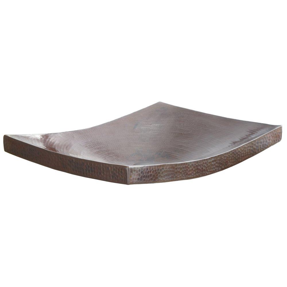 Maestro Antique Copper Metal Hand Hammered Rectangular Vessel Bathroom Sink