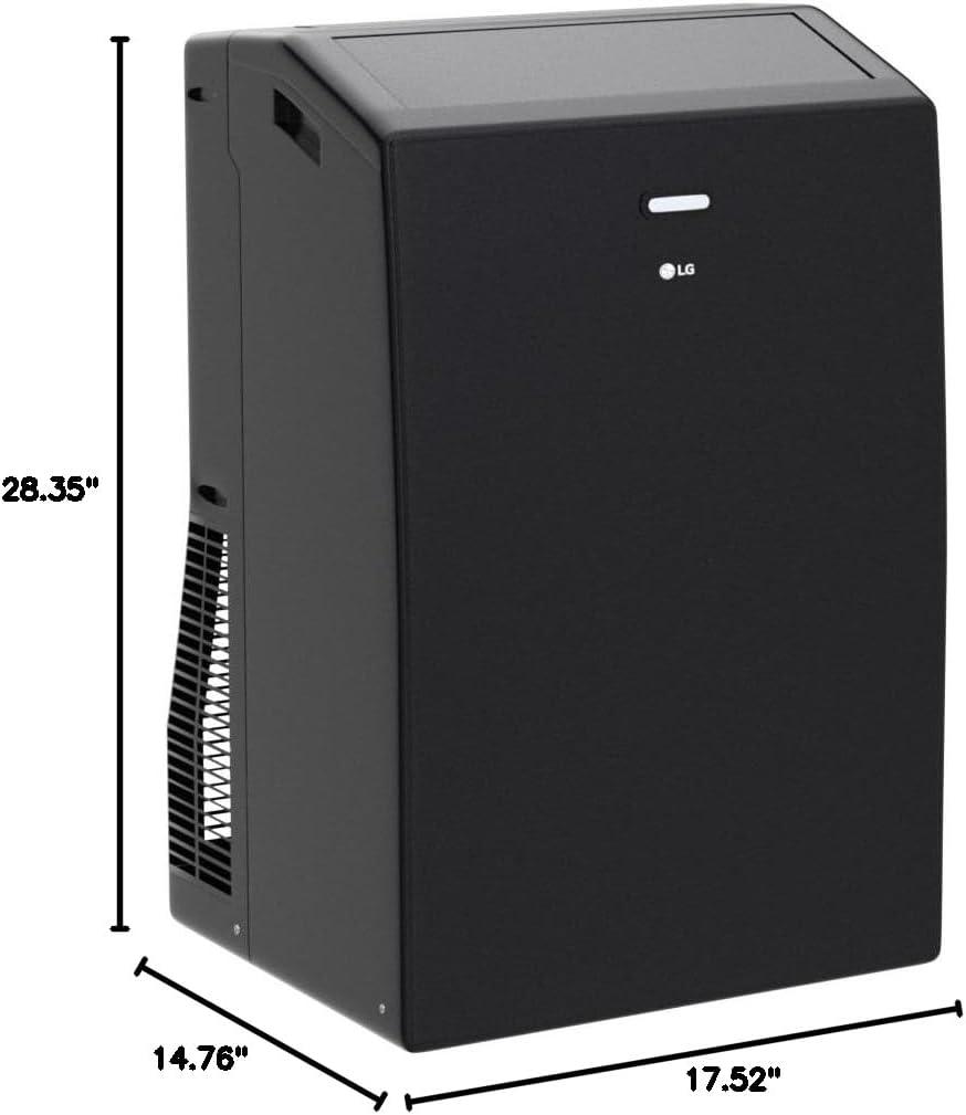 10,000 (DOE) BTU 115-Volt Portable Air Conditioner Cools 450 Sq. Ft. with Dehumidifier and Wi-Fi in Black