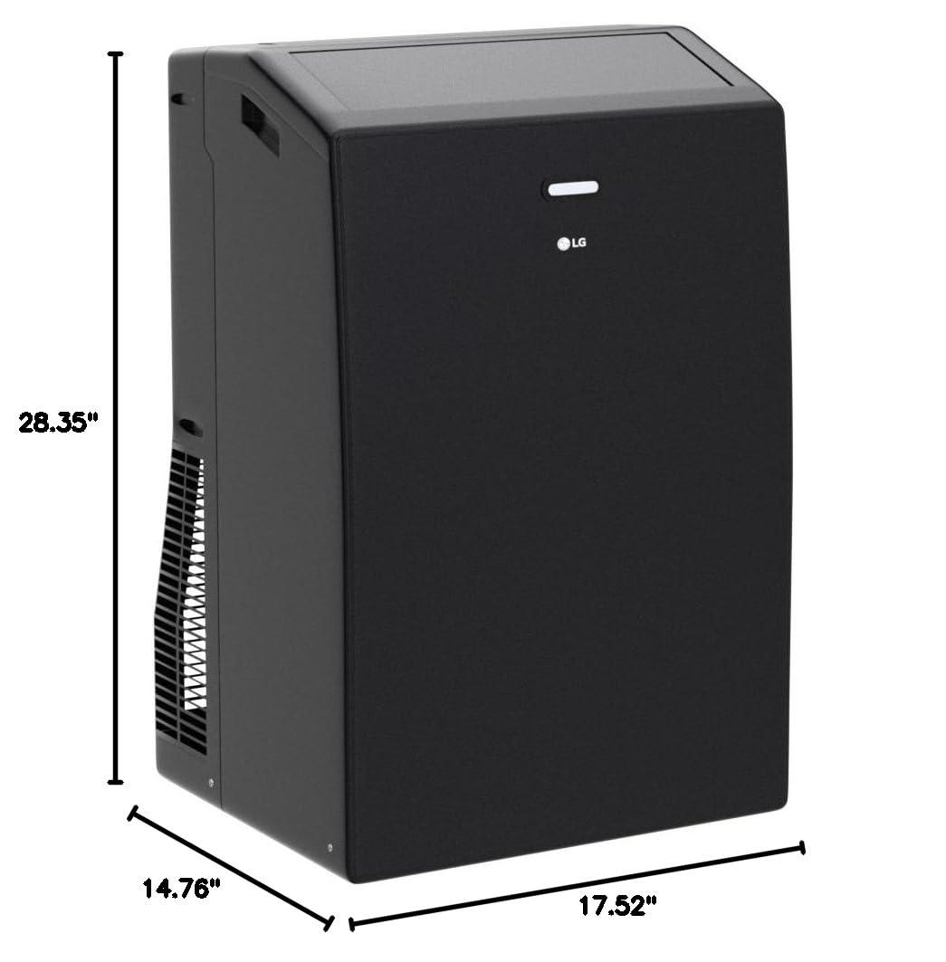 10,000 (DOE) BTU 115-Volt Portable Air Conditioner Cools 450 Sq. Ft. with Dehumidifier and Wi-Fi in Black