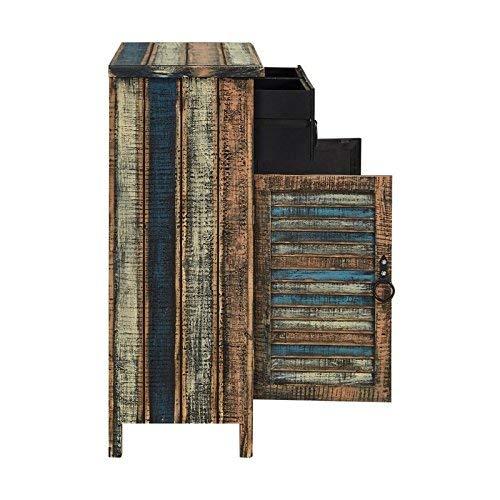 Powell Calypso Rustic 2-Door Wood Indoor Console Table with 2 Drawers, Multicolor