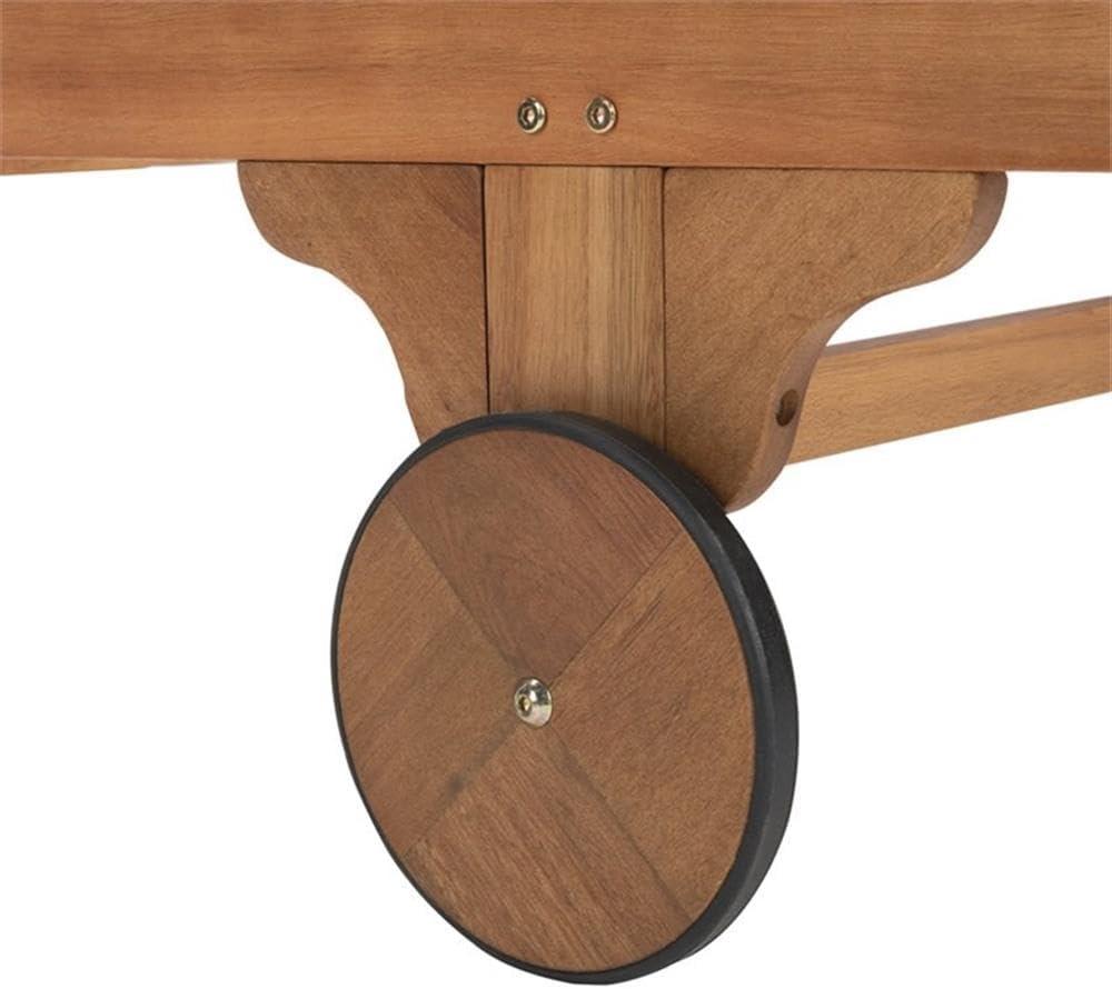 Newport Lounge Chair - Outdoor - PAT7022 - Natural/Grey Striped -Safavieh