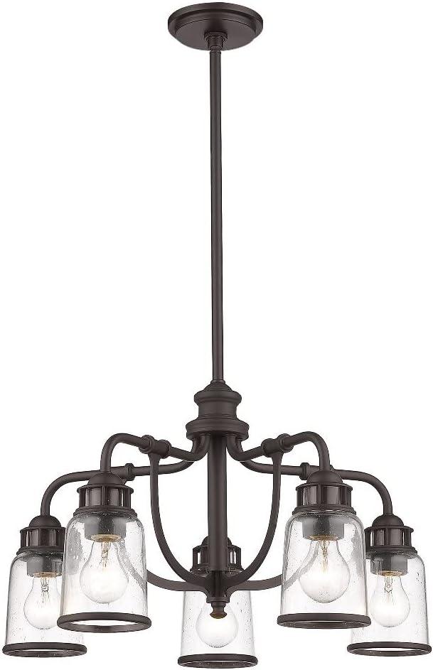 Livex Lighting Lawrenceville 5 - Light Chandelier in  Black