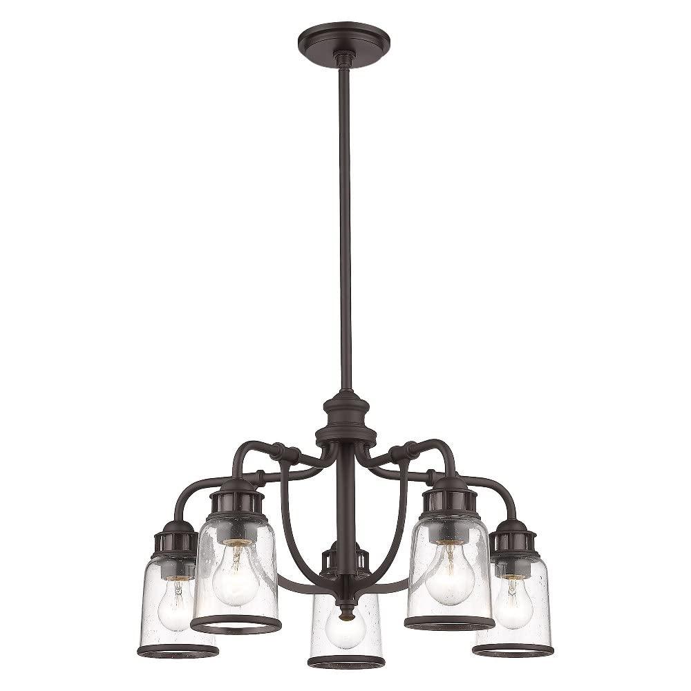 Livex Lighting Lawrenceville 5 - Light Chandelier in  Black