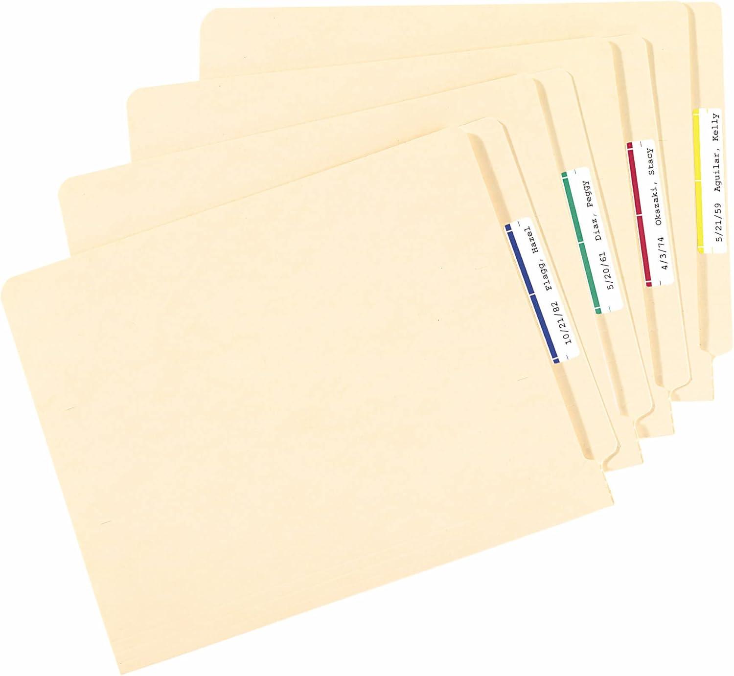 Avery Removable 1/3-Cut File Folder Labels Inkjet/Laser .66 x 3.44 WE/ASST 750/PK 6466