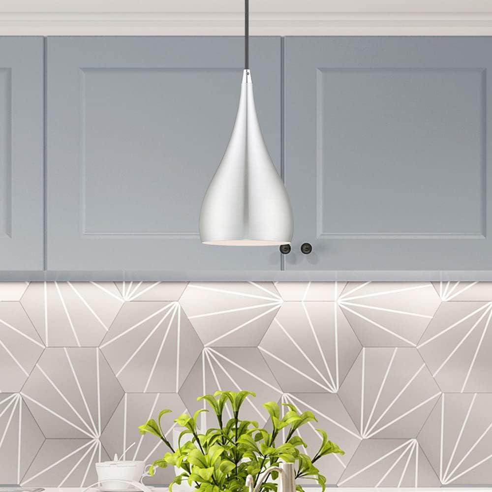 Livex Lighting Amador 1 - Light Pendant in  Shiny Dark Gray/Polished Chrome