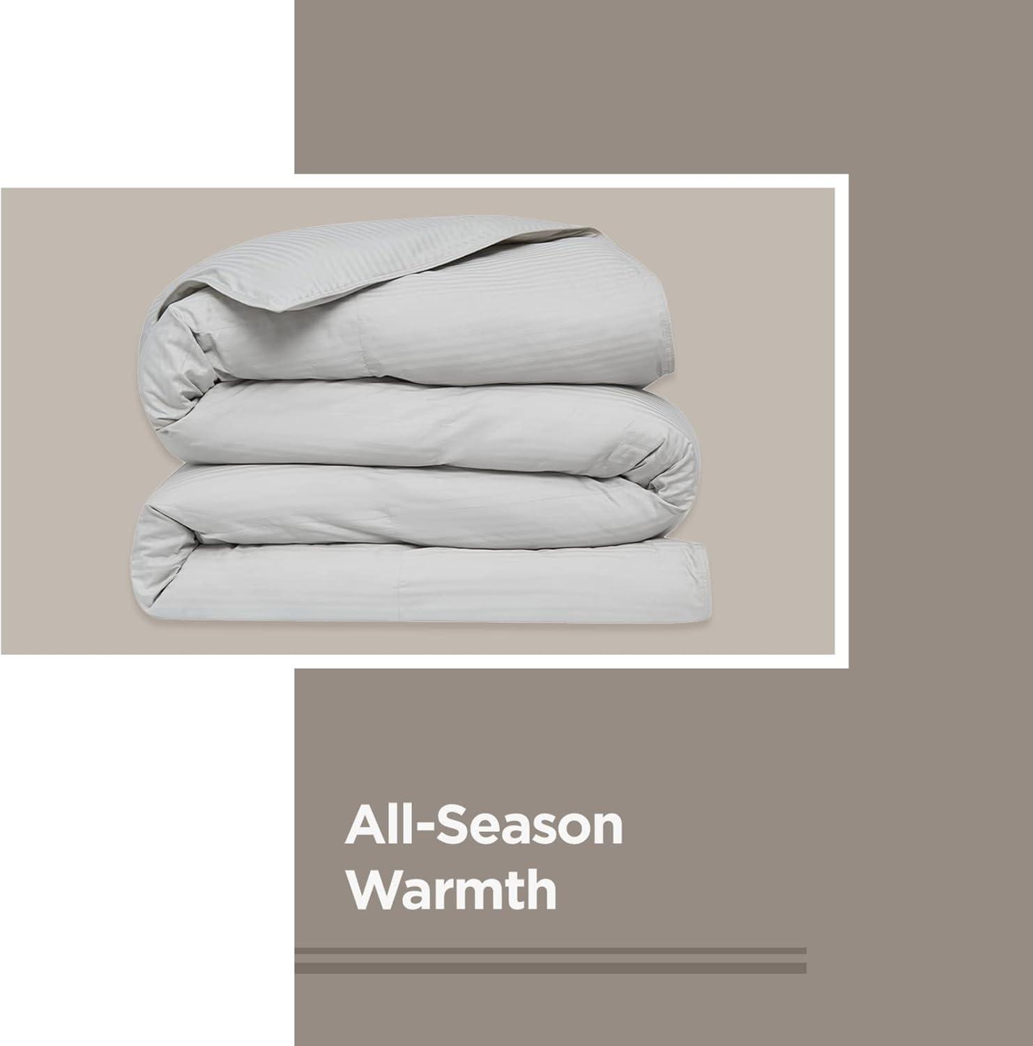 Downlite Colossal King Oversized 120" x 120" King Down Alternative Comforter - White Color