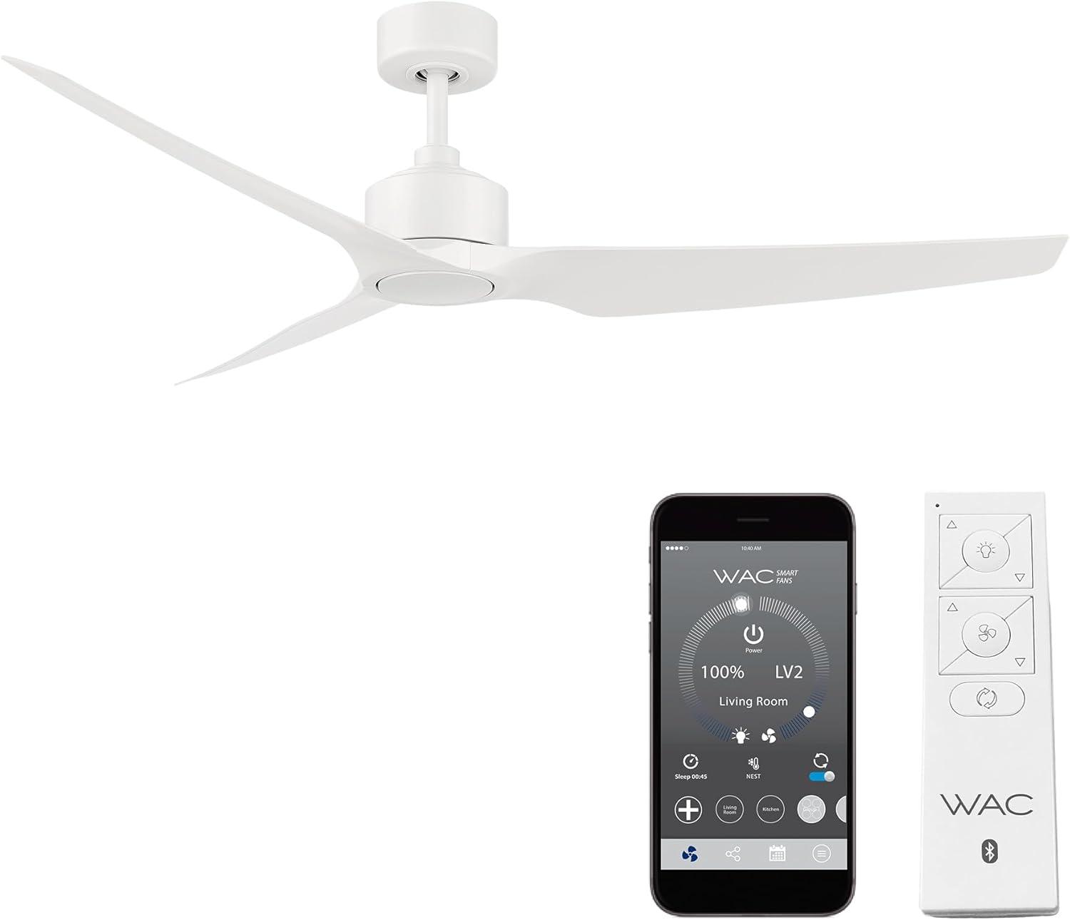 60" Stella 3 - Blade Outdoor/Indoor Smart Ceiling Fan with Remote Control Included, Works With Google Assistant, Amazon Alexa, Samsung Smart Things