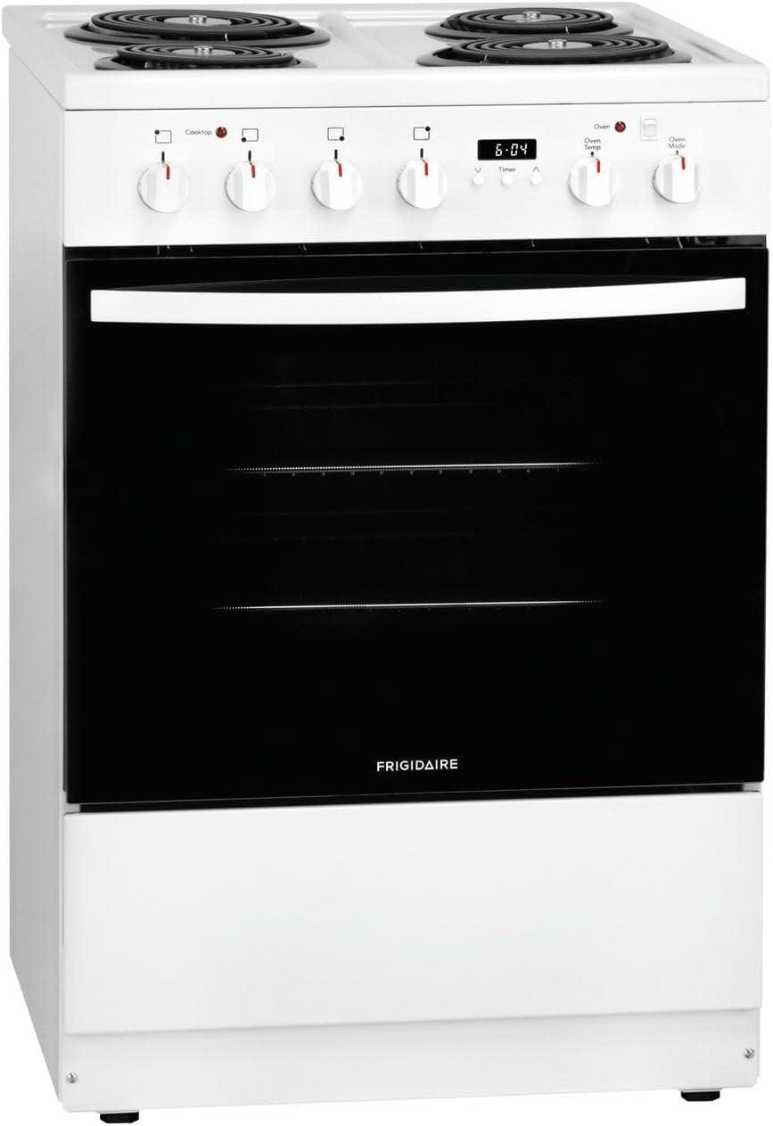 FRIGIDAIRE FFEH2422UW 24" freestanding coil electric range