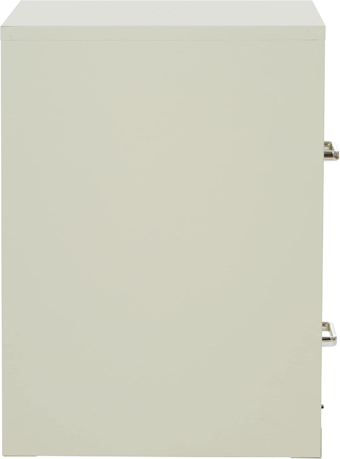 2 Drawer Locking Metal File Cabinet in Tan