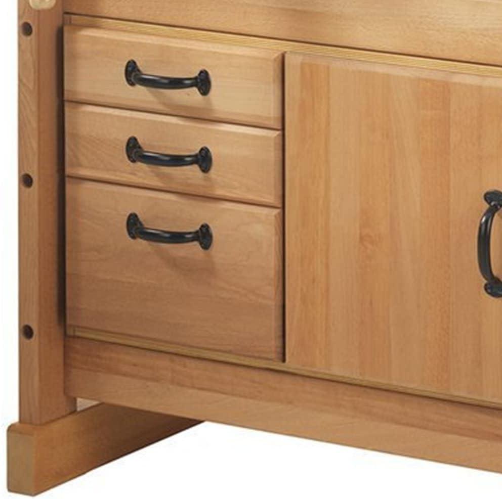 Scandi Plus Beech Wood Workbench with Cabinet Combo