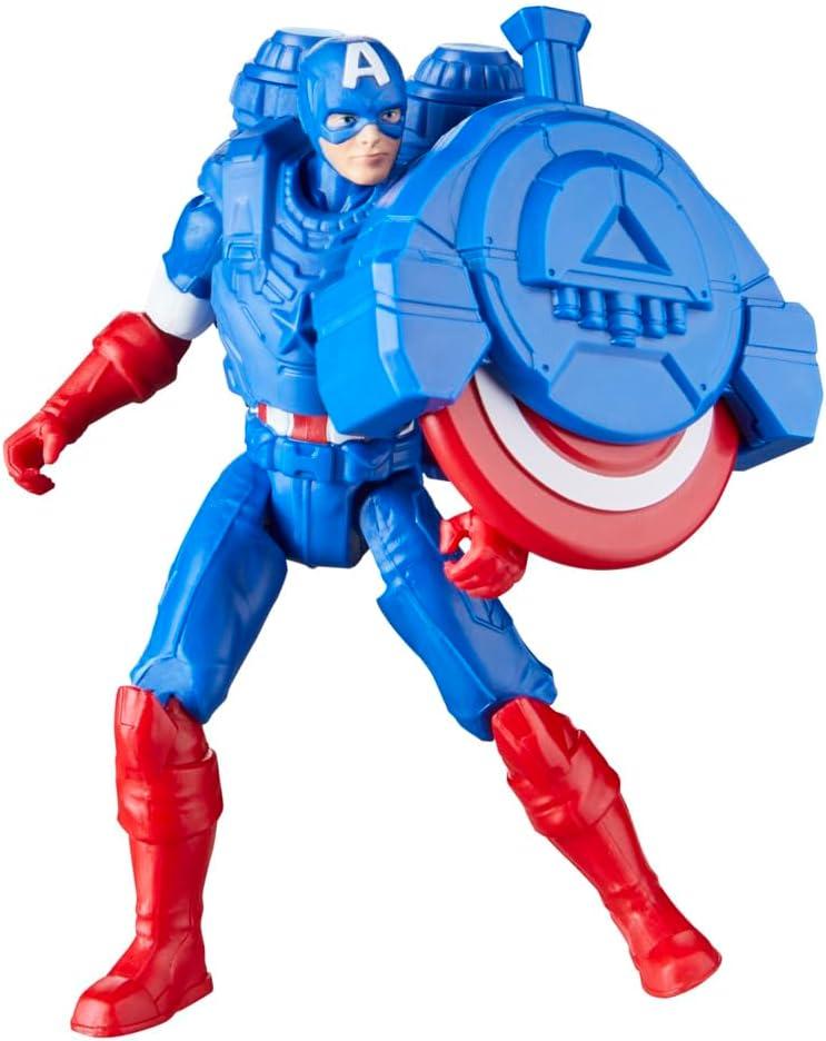 Marvel Avengers Epic Hero Series Battle Gear 4" Captain America Action Figure for Kids 4+