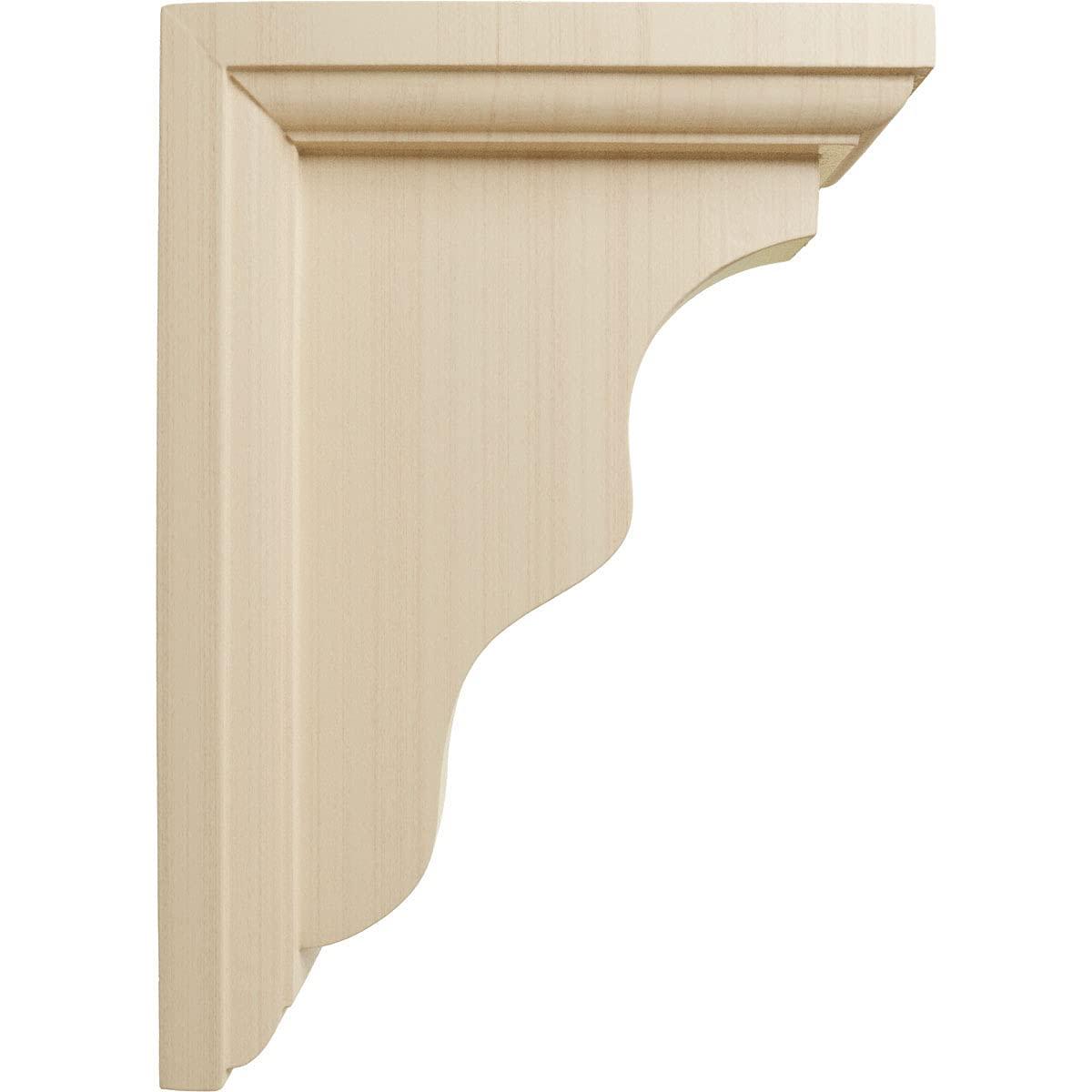 Hamilton Traditional 2.25"W x 7"H x 5"D Rubberwood Corbel