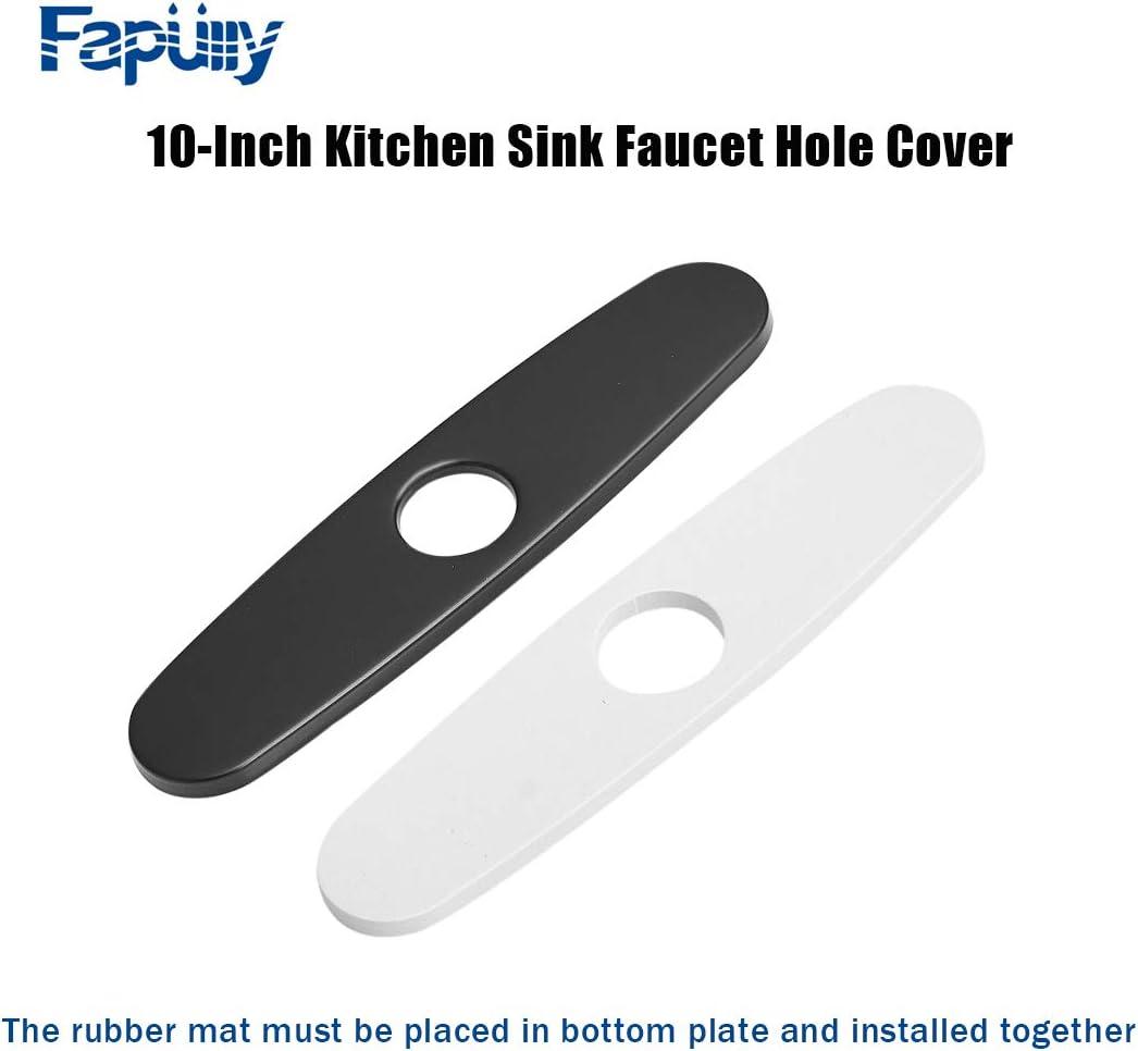 10-Inch Escutcheon Hole Covers In Stainless Steel , Suitable For 1 Or 3-Hole Bathroom Or Kitchen Sink Faucets