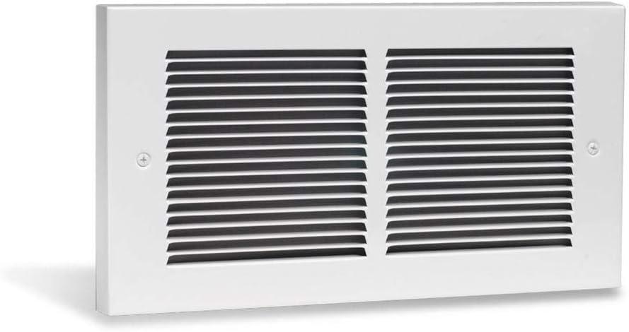 White 1600W Wall Heater with Thermostat and Automatic Shut-off