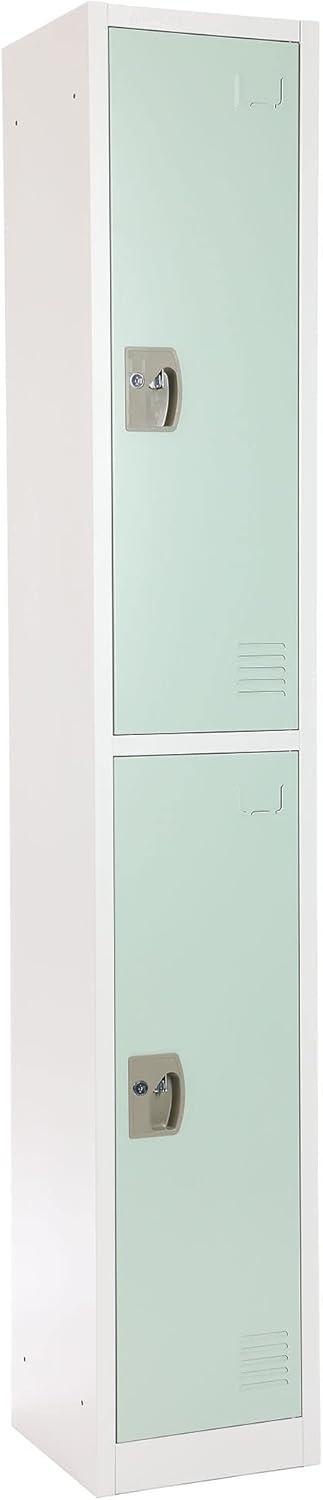 AdirOffice 12'' Wide Steel 2-Tier School and Gym Locker