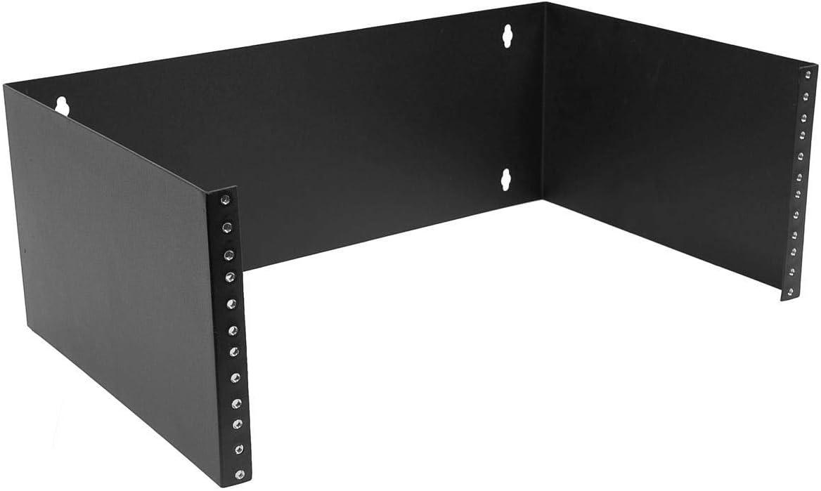 Monoprice 4U Wall Mount Rack, 19-inch Bracket for Patch Panels, Network Switches, Servers, and IT Equipment, 7in x 19in