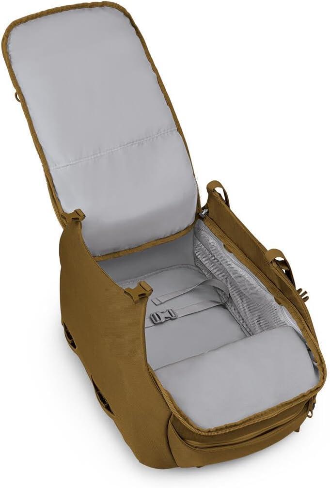 Brindle Brown Nylon 46L Travel Backpack with AirScape Panel