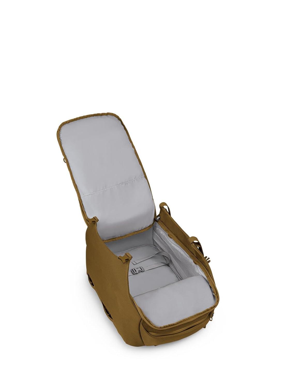 Brindle Brown Nylon 46L Travel Backpack with AirScape Panel