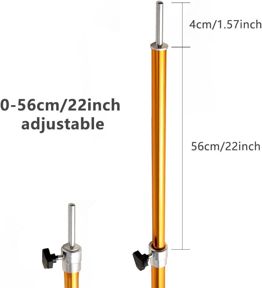Odoland Adjustable Telescoping Aluminum Tarp and Tent Poles Set of 2 - Collapsible Lightweight for Camping, Backpacking, Hammocks, Sun Shade Shelters, and Awnings