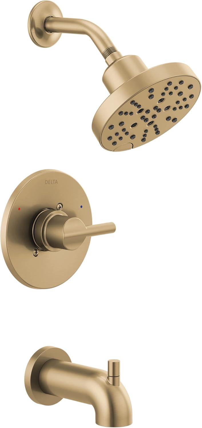 Champagne Bronze Multi-Head Wall Mounted Shower Faucet Set