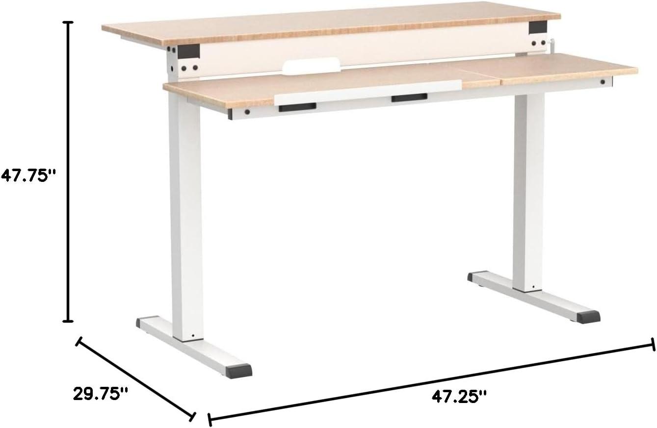 Leidah Adjustable Metal Base Standing Desk