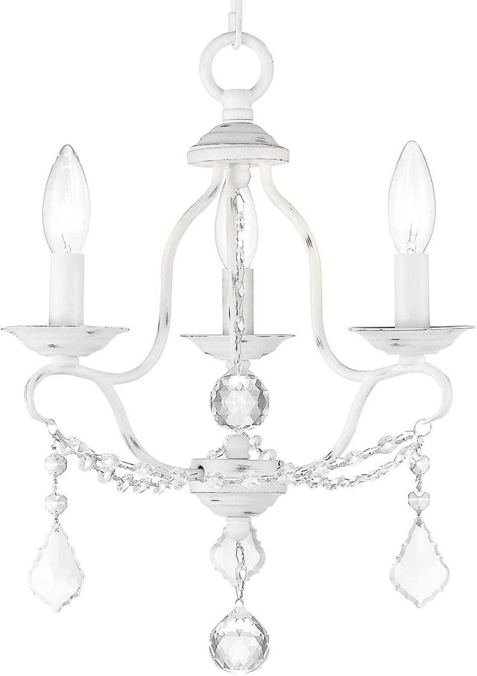 Livex Lighting Chesterfield 3 - Light Chandelier in  Antique White