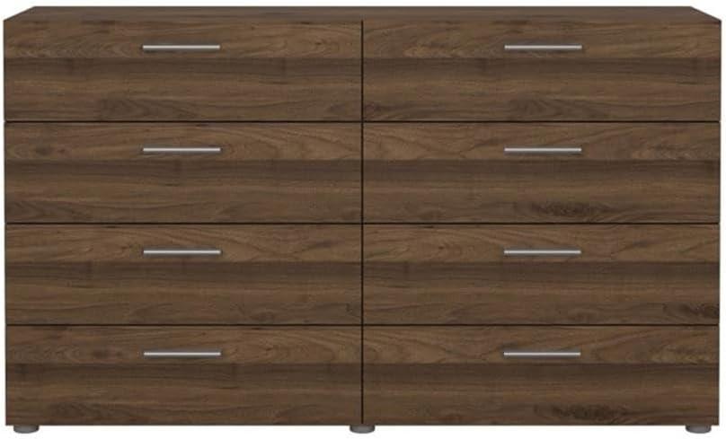 Tvilum Austin 8 Drawer Double Dresser, Walnut