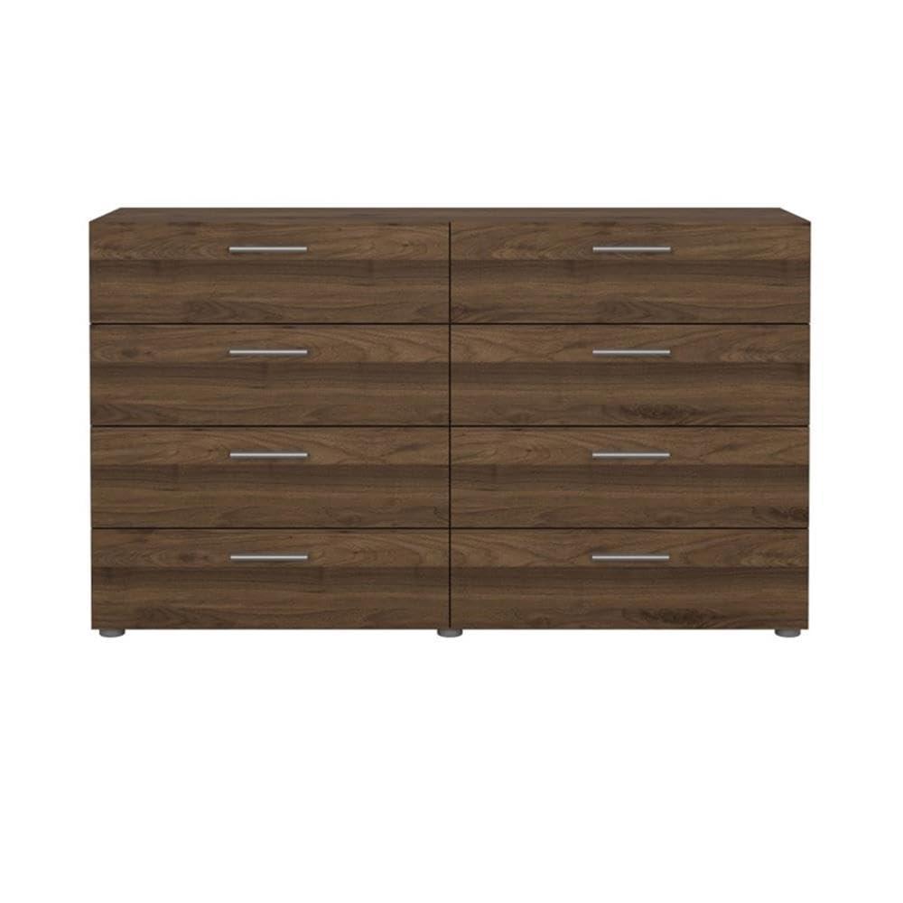 Tvilum Austin 8 Drawer Double Dresser, Walnut