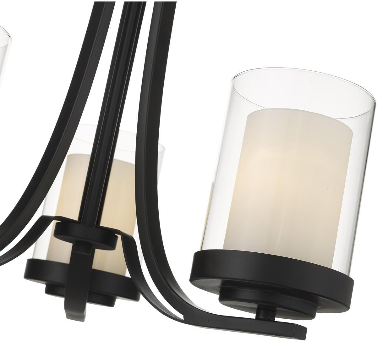 Z-Lite 426-3C Willow 3 Light 16" Wide Pillar Candle Chandelier - Black