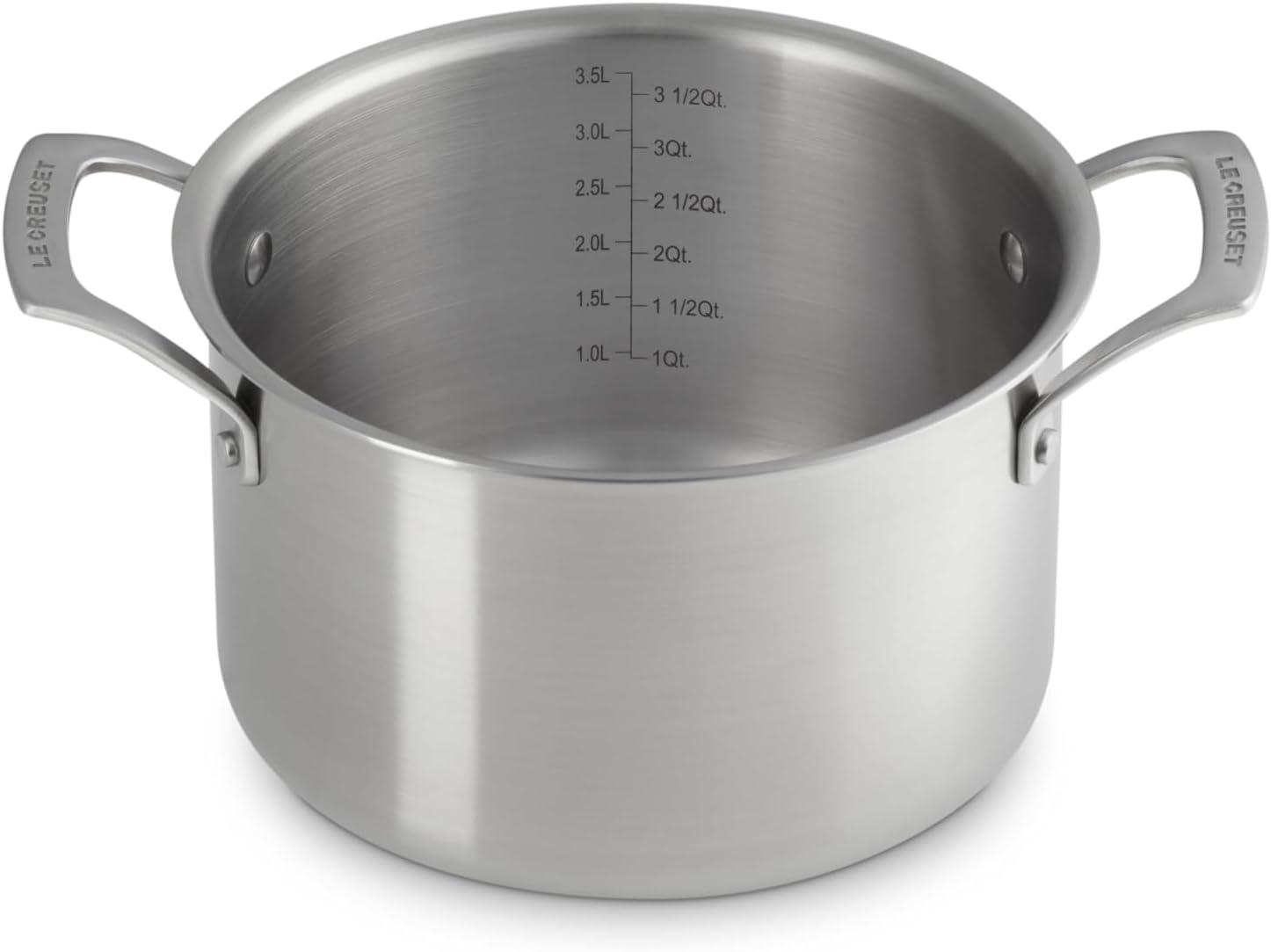 Le Creuset ® Essential Stainless Steel 4-Qt. Deep Covered Stockpot