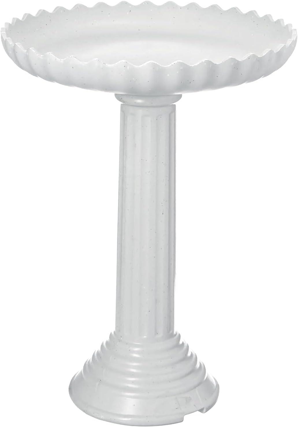 Farm Innovators Scalloped Heated Bird Bath & Pedestal