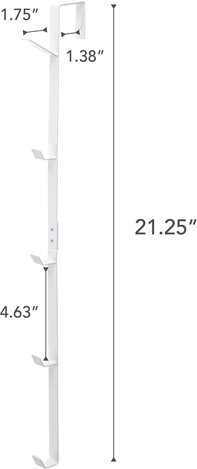 Yamazaki Home Yamazaki Home Over The Door Hooks - Vertical Hanging Coat Rack, Steel, Over-the-Door