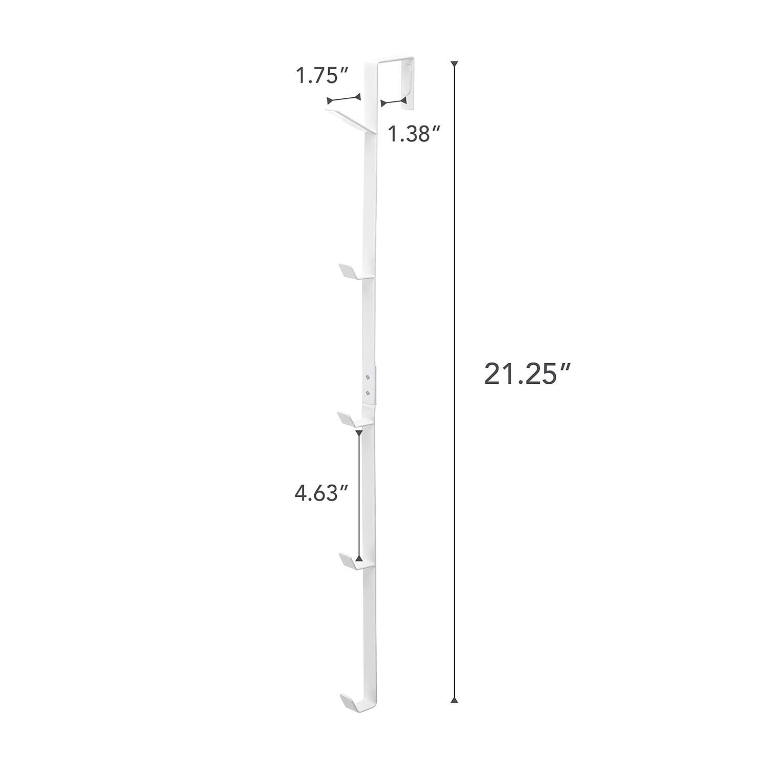Yamazaki Home Yamazaki Home Over The Door Hooks - Vertical Hanging Coat Rack, Steel, Over-the-Door