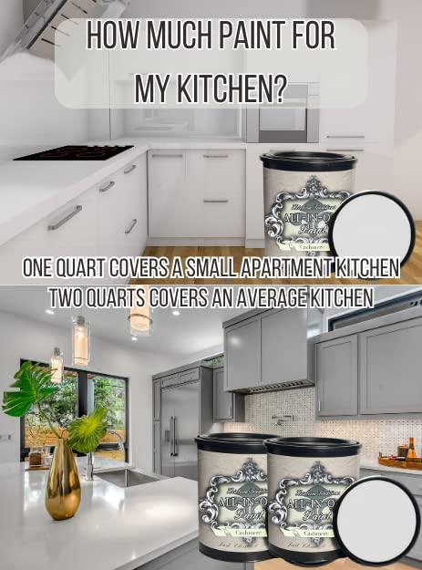 ALL-IN-ONE Paint, Durable cabinet and furniture paint. Built in primer and top coat, no sanding needed. Includes our 30 featured color card - London, Gallon
