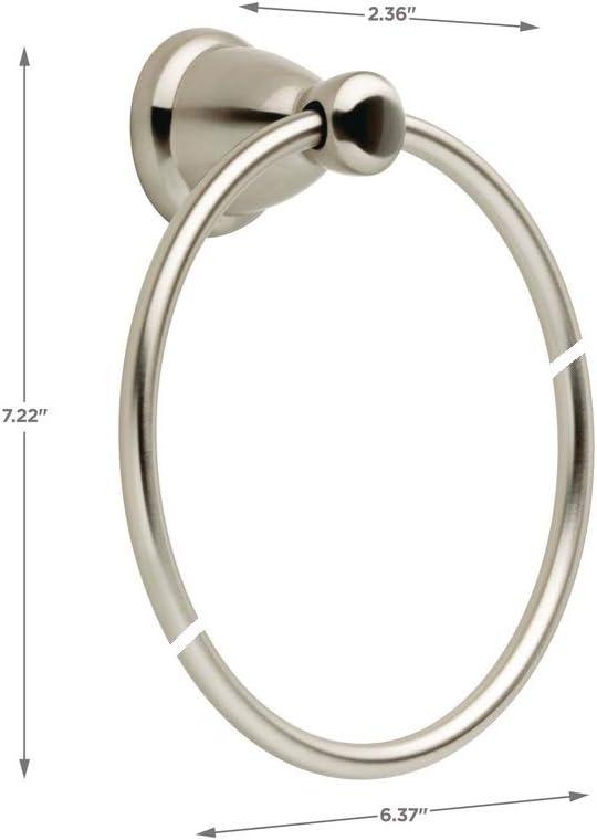 Satin Nickel Round Wall Mounted Towel Ring