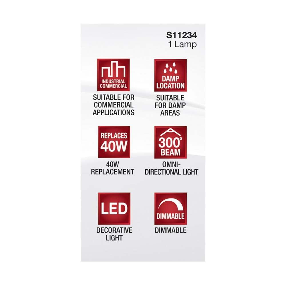40 Watt Equivalent T4 G9/Bi-pin Dimmable LED Bulb