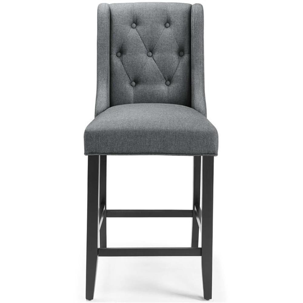 Modway Baronet Tufted Button Upholstered Fabric Stool