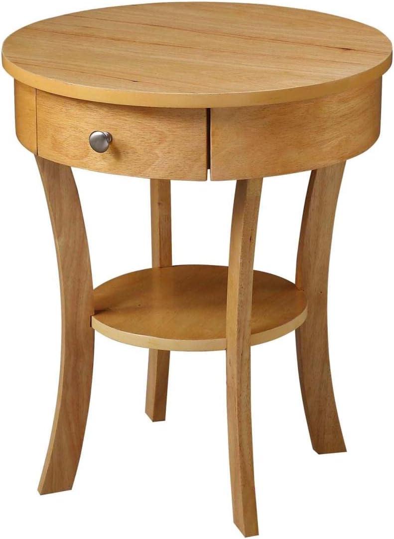 Classic Accents Schaffer End Table, Natural - 20 x 20 x 24 in.