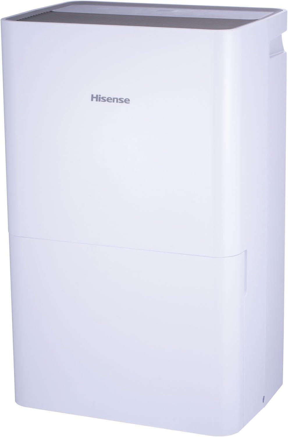 Hisense 50-pint Dehumidifier: Energy Star Certified, 3 Settings, 3000+ sq. ft. Coverage, Programmable Timer, Electrostatic Filter