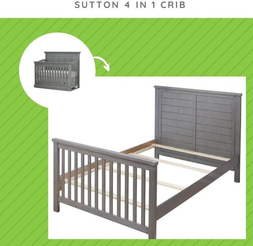 Bed Rail, Weathered Gray - Full Size