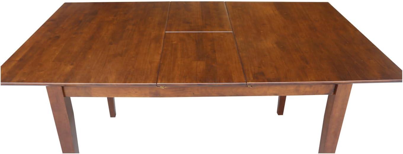 32"x48" Shaker Style Extendable Dining Table - International Concepts