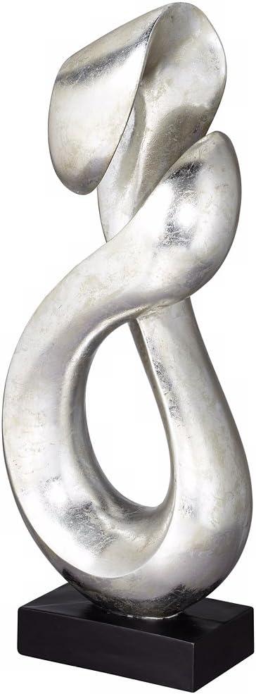 Studio 55D Open Infinity 24 1/2" High Silver Finish Modern Sculpture