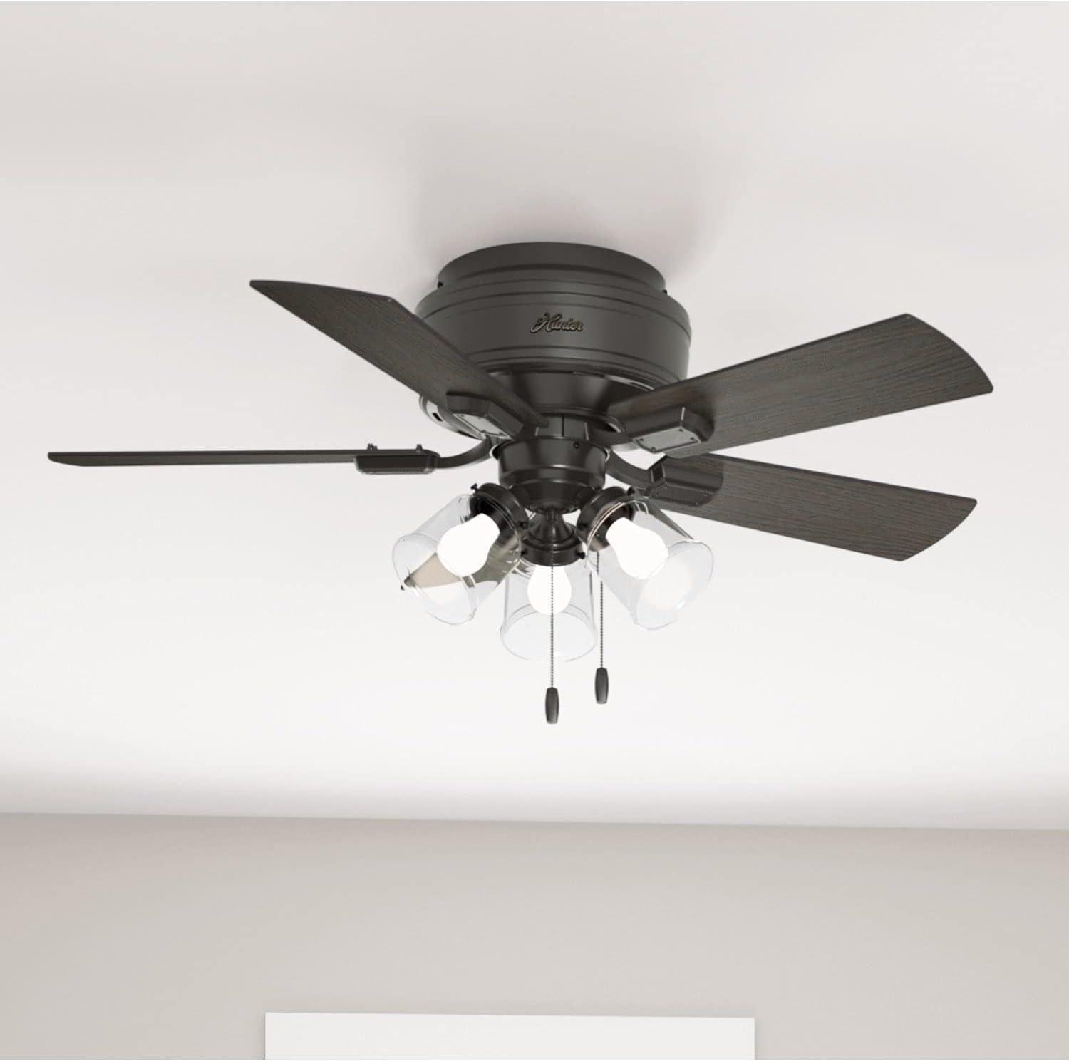 42" Crestfield 5 - Blade Standard Ceiling Fan with Lights and Pull Chains