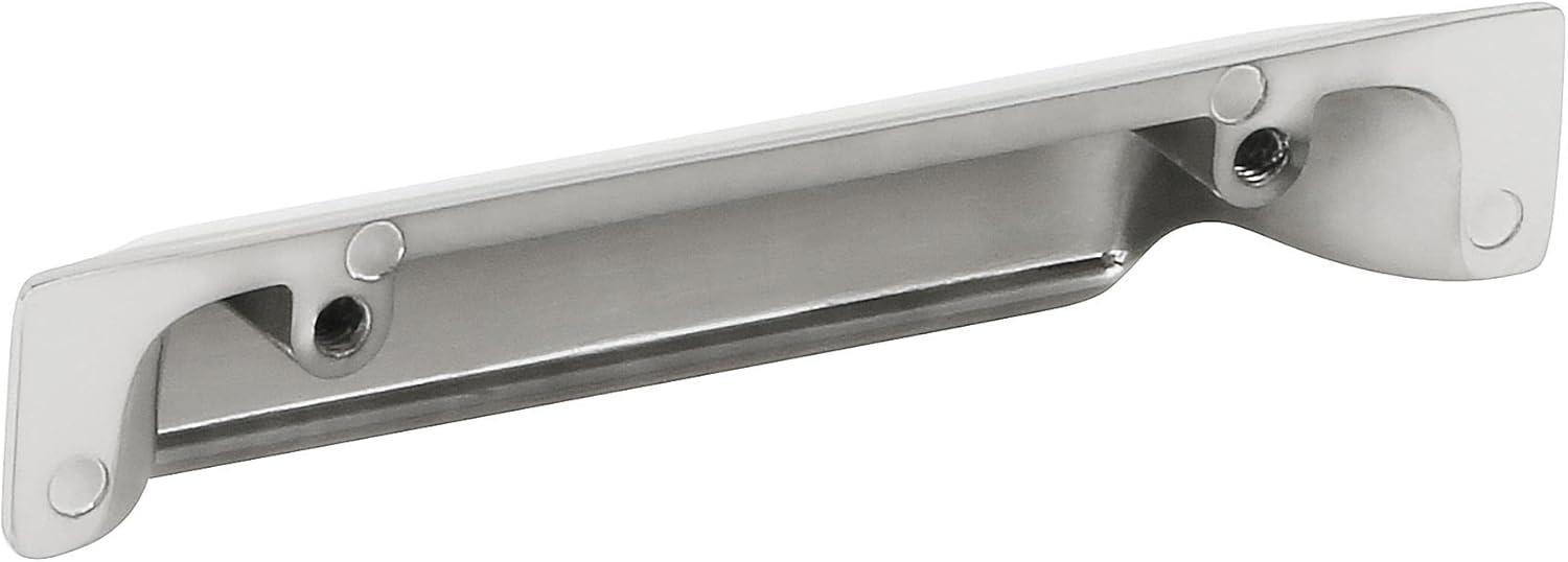 Polished Nickel 4.25'' Cup Pull with Mounting Hardware