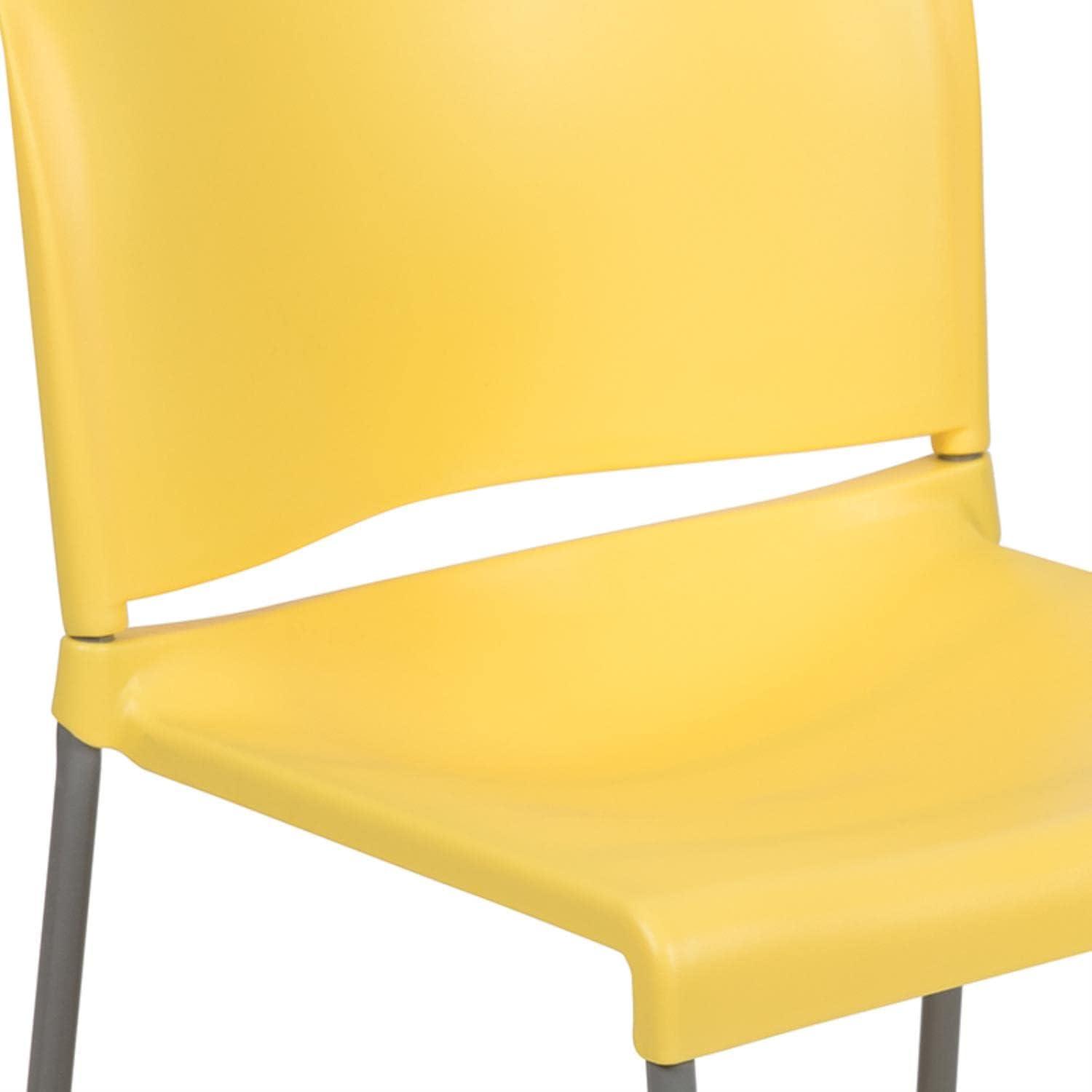 Flash Furniture HERCULES Series 880 lb. Capacity Full Back Contoured Stack Chair with Powder Coated Sled Base